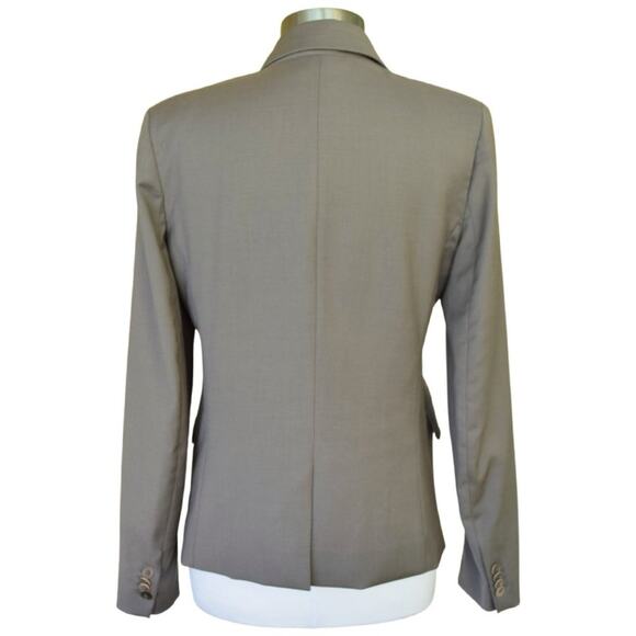 THEORY Gray Wool Blend Blazer Jacket - Picture 2 of 8